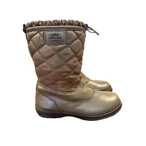 Coach Quilted Winter Boots - Brown